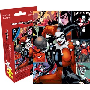 Aquarius (61109) - "DC Comics Harley Quinn (Pocket Puzzle)" - 100 brikker puslespil