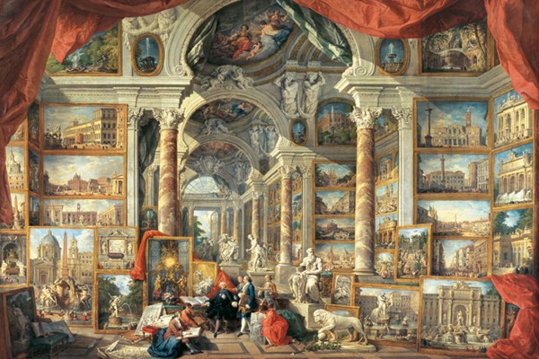 Ravensburger (17409) - Giovanni Paolo Panini: "Views of Modern Rome" - 5000 brikker puslespil