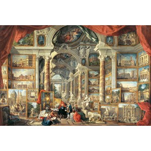 Ravensburger (17409) - Giovanni Paolo Panini: "Views of Modern Rome" - 5000 brikker puslespil