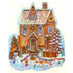 SunsOut (97179) - Wendy Edelson: "Gingerbread House" - 1000 brikker puslespil