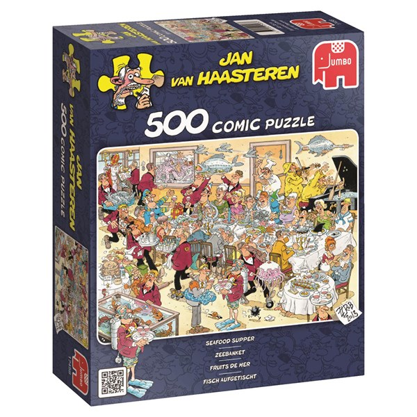 Jumbo (17458) - Jan van Haasteren: "Seafood Supper" - 500 brikker puslespil