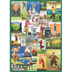 Eurographics (6000-0933) - "Golf Verden Over" - 1000 brikker puslespil