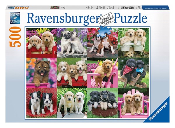 Ravensburger (14659) - Keith Kimberlin: "Puppy Pals" - 500 brikker puslespil