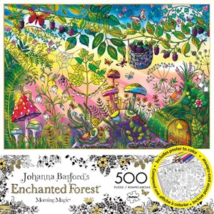 Buffalo Games (3846) - Johanna Basford: "Morning Magic (Enchanted Forest)" - 500 brikker puslespil