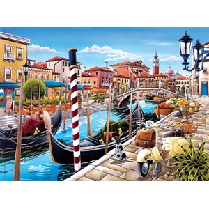 Clementoni (35026) - "Venetian Lagoon" - 500 brikker puslespil