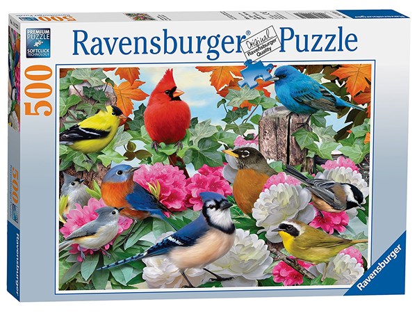 Ravensburger (14223) - Howard Robinson: "Garden Birds" - 500 brikker puslespil