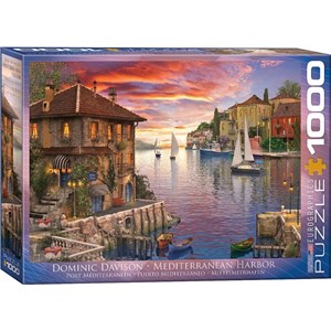 Eurographics (6000-0962) - Dominic Davison: "Mediterranean Harbor" - 1000 brikker puslespil