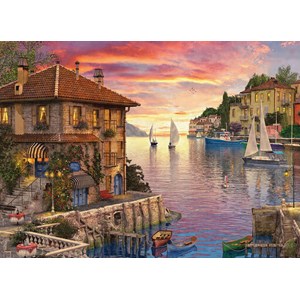 Eurographics (6000-0962) - Dominic Davison: "Mediterranean Harbor" - 1000 brikker puslespil