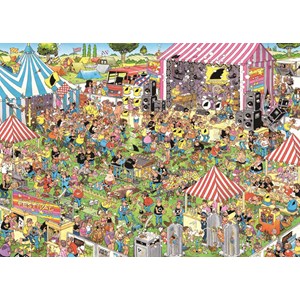 Jumbo (19028) - Jan van Haasteren: "Pop Festival" - 1000 brikker puslespil