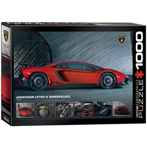 Eurographics (6000-0871) - "Lamborghini Aventador 750-4 SV" - 1000 brikker puslespil