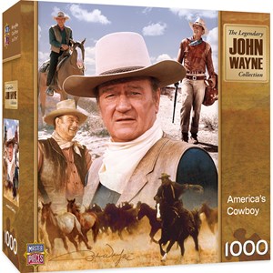 MasterPieces (71238) - "John Wayne, America's Cowboy" - 1000 brikker puslespil
