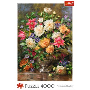 Trefl (45003) - "Flowers for the Queen Elizabeth" - 4000 brikker puslespil