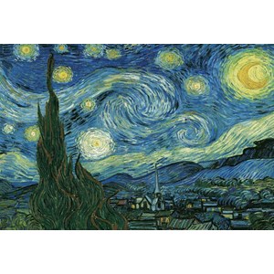 Eurographics (8220-1204) - Vincent van Gogh: "Stjernenatten" - 2000 brikker puslespil