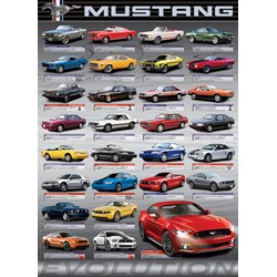Eurographics (6000-0698) - "Ford Mustang Evolution" - 1000 brikker puslespil