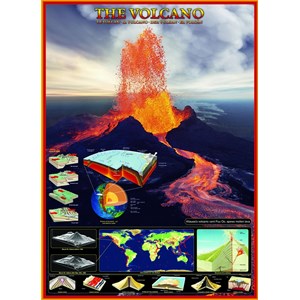 Eurographics (6000-2998) - "The Volcano" - 1000 brikker puslespil
