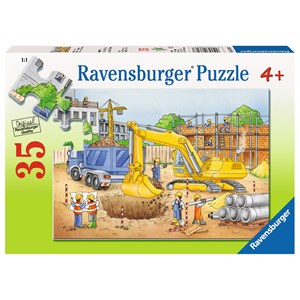 Ravensburger (08646) - "Busy Builders" - 35 brikker puslespil