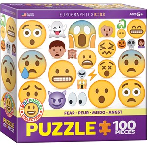 Eurographics (6100-0869) - "Fear" - 100 brikker puslespil