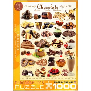 Eurographics (6000-0411) - "Chokolade" - 1000 brikker puslespil