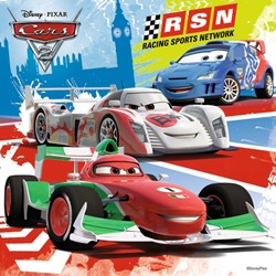 Ravensburger (09281) - "Cars 2: Worldwide Racing Fun" - 49 brikker puslespil