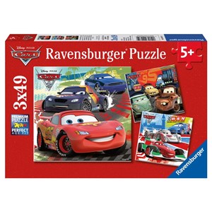 Ravensburger (09281) - "Cars 2: Worldwide Racing Fun" - 49 brikker puslespil