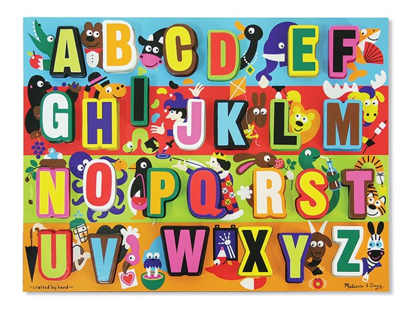 Melissa and Doug (3833) - "Jumbo ABC" - 26 brikker puslespil