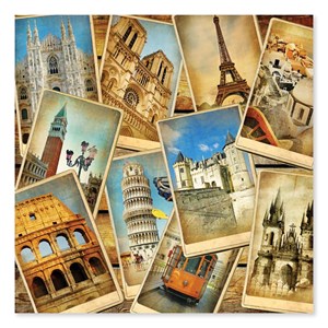 Melissa and Doug (9097) - "Postcards from Europe" - 1000 brikker puslespil