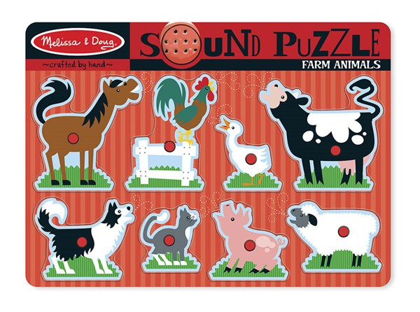 Melissa and Doug (726) - "Farm Animals" - 8 brikker puslespil