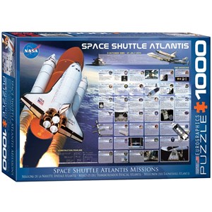 Eurographics (6000-0571) - "Space Shuttle Atlantis" - 1000 brikker puslespil