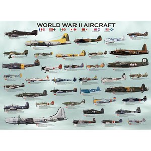 Eurographics (6000-0075) - "World War II Aircraft" - 1000 brikker puslespil
