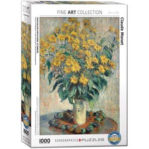 Eurographics (6000-0319) - Claude Monet: "Jerusalem Artichoke Flowers" - 1000 brikker puslespil