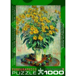 Eurographics (6000-0319) - Claude Monet: "Jerusalem Artichoke Flowers" - 1000 brikker puslespil