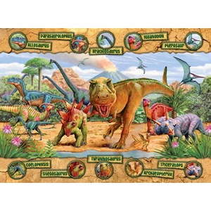 Ravensburger (10609) - "Dinosaurs" - 100 brikker puslespil