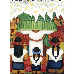 Eurographics (6000-0798) - Diego Rivera: "Flower Festival, Feast of Santa Anita" - 1000 brikker puslespil