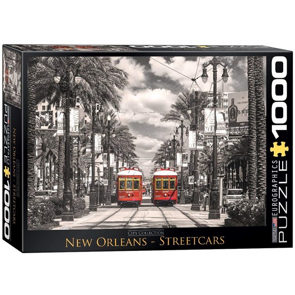 Eurographics (6000-0659) - "New Orleans, Streetcars" - 1000 brikker puslespil