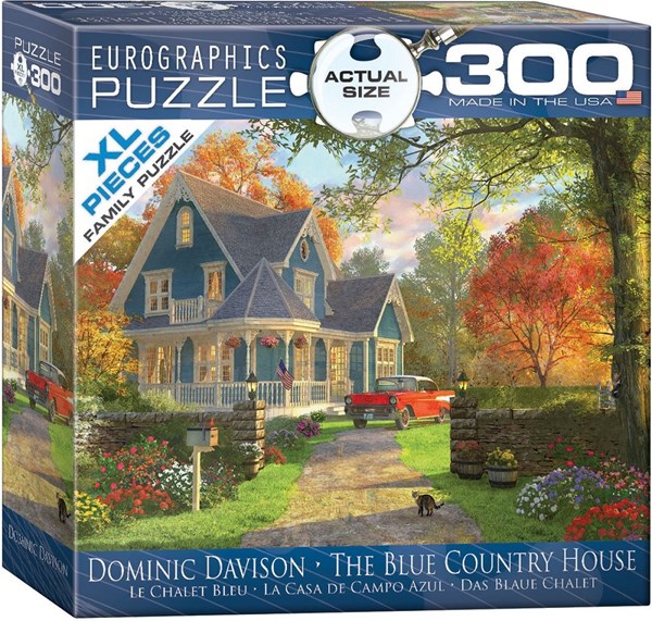Eurographics (8300-0978) - Dominic Davison: "The Blue Country House" - 300 brikker puslespil