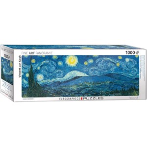 Eurographics (6010-5309) - Vincent van Gogh: "Starry Night Panorama" - 1000 brikker puslespil