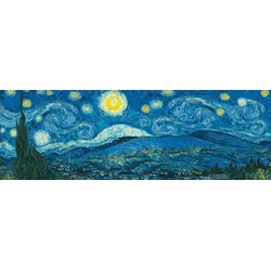 Eurographics (6010-5309) - Vincent van Gogh: "Starry Night Panorama" - 1000 brikker puslespil