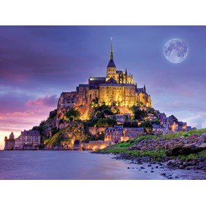 Buffalo Games (17057) - "Mont Saint Michel, France (Majestic Castles)" - 750 brikker puslespil