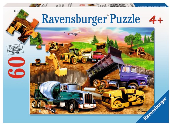 Ravensburger (09525) - Michael Searle: "Construction Crowd" - 60 brikker puslespil