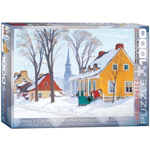 Eurographics (6000-7190) - "Winter Morning in Baie-St-Paul" - 1000 brikker puslespil