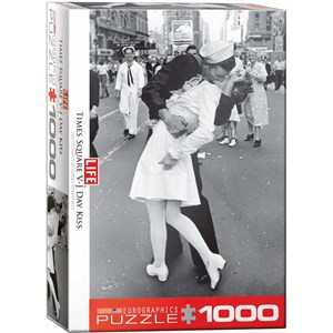 Eurographics (6000-0820) - "V-J Kiss in Times Square, LIFE Magazine" - 1000 brikker puslespil