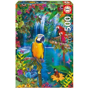 Educa (15512) - "Bird Tropical Land" - 500 brikker puslespil