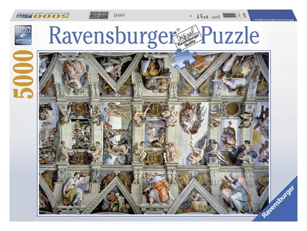 Ravensburger (17429) - Michelangelo: "Sistine Chapel" - 5000 brikker puslespil
