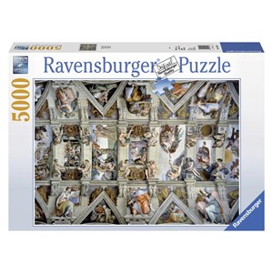 Ravensburger (17429) - Michelangelo: "Sistine Chapel" - 5000 brikker puslespil
