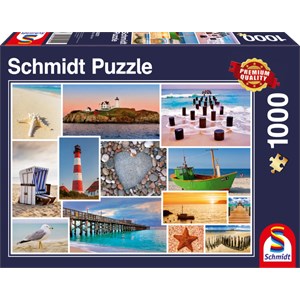 Schmidt Spiele (58221) - "By the Sea" - 1000 brikker puslespil