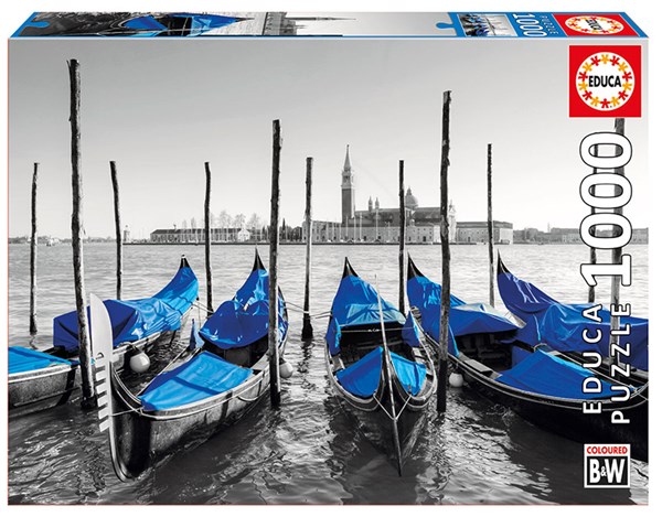 Educa (17112) - "Gondolas In Venice" - 1000 brikker puslespil