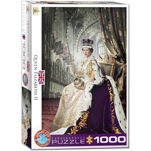 Eurographics (6000-0919) - "Queen Elizabeth II" - 1000 brikker puslespil