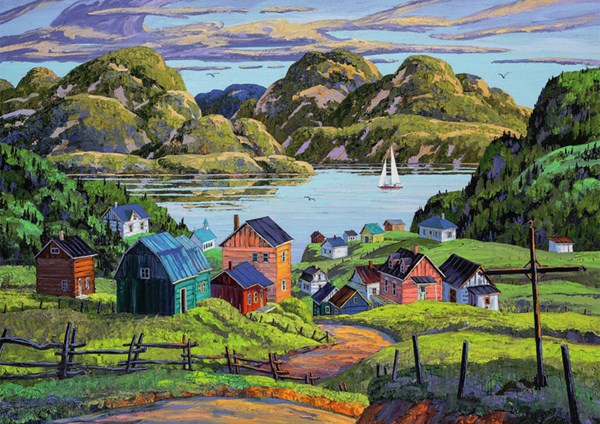 Ravensburger (19541) - "A Lake in Charlevoix" - 1000 brikker puslespil