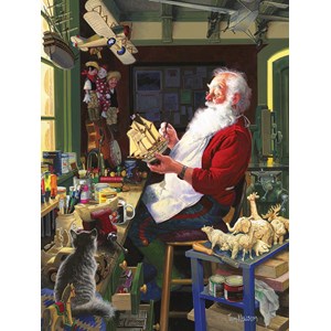 Cobble Hill (85043) - "Santa's Workbench" - 500 brikker puslespil