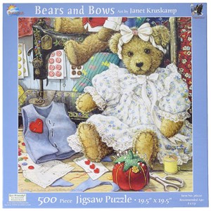 SunsOut (76120) - Janet Kruskamp: "Bears and Bows" - 500 brikker puslespil